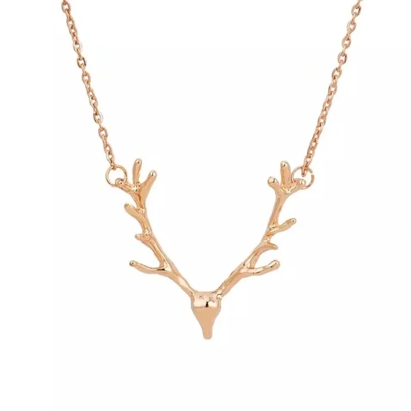 NEW Elk Antlers Pendant Necklace - Picture 4 of 4